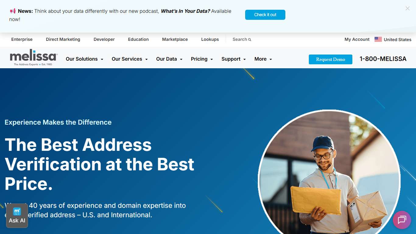 U.S. & International Address Verification + Data Quality